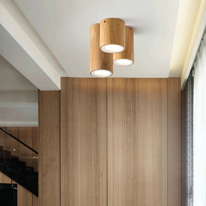 Lumio houten LED plafondlamp