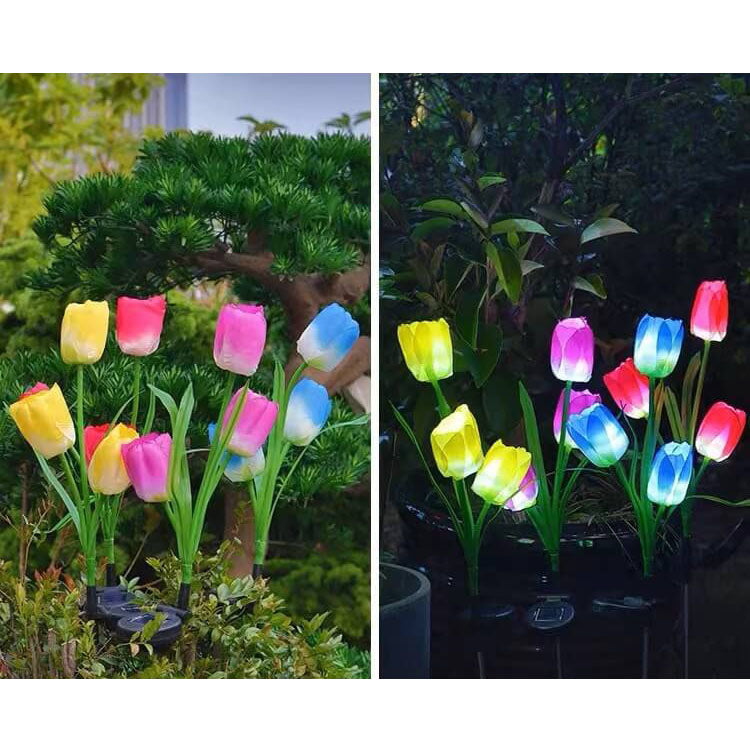 Lumio tulp solar LED tuinlamp