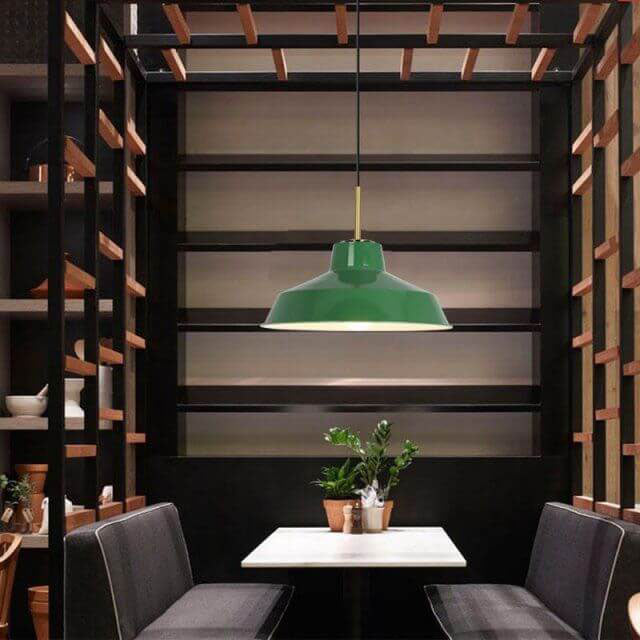 Lumio industriële groene hanglamp