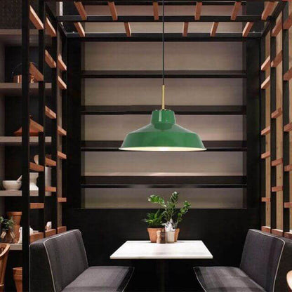 Lumio industriële groene hanglamp