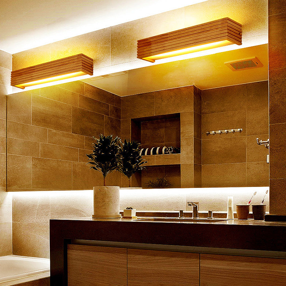 Lumio Löwe houten LED badkamer wandlamp