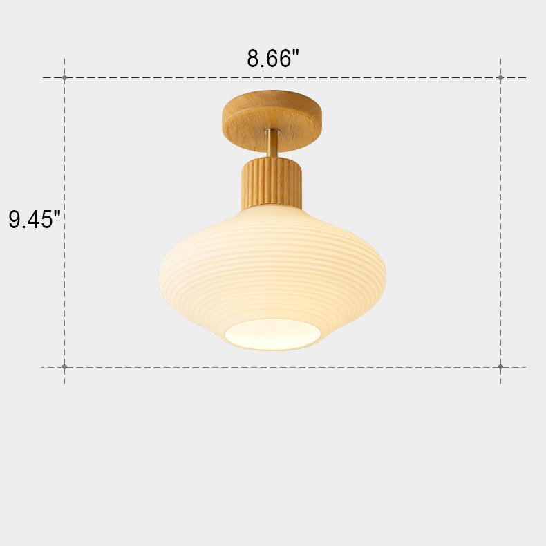 Lumio Japandi semi-flush plafondlamp