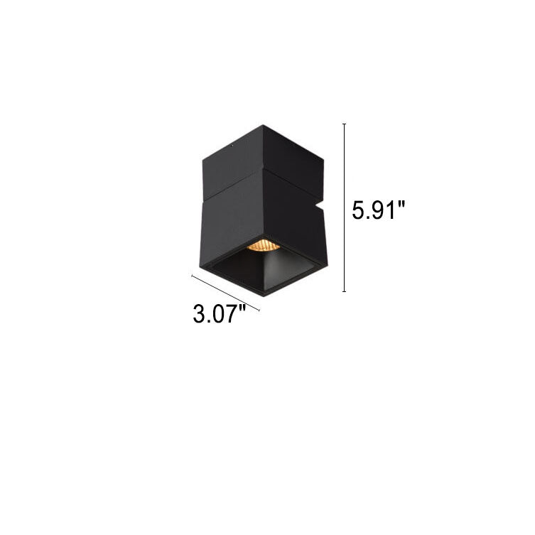 Lumio aluminium semi-flush mount plafondlamp