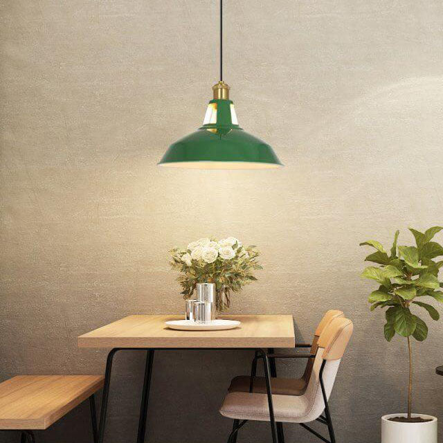 Lumio industriële groene hanglamp