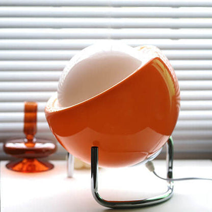 Moderne oranje glazen tafellamp