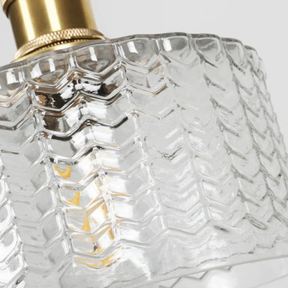 Vintage Cilindervormige Glazen Hanglamp