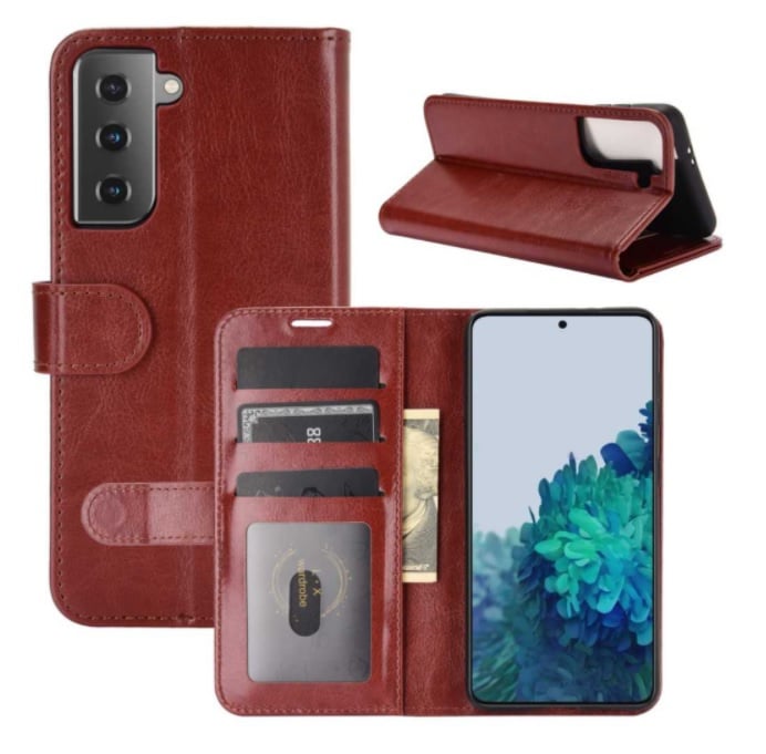 Galaxy S21 Leren Portemonnee Hoesje