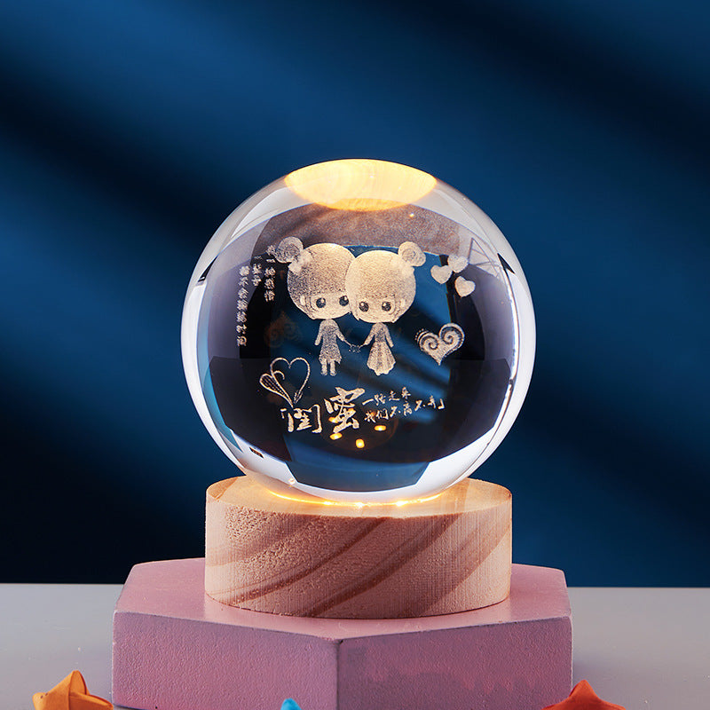 Odior 3D kristallen LED nachtlamp