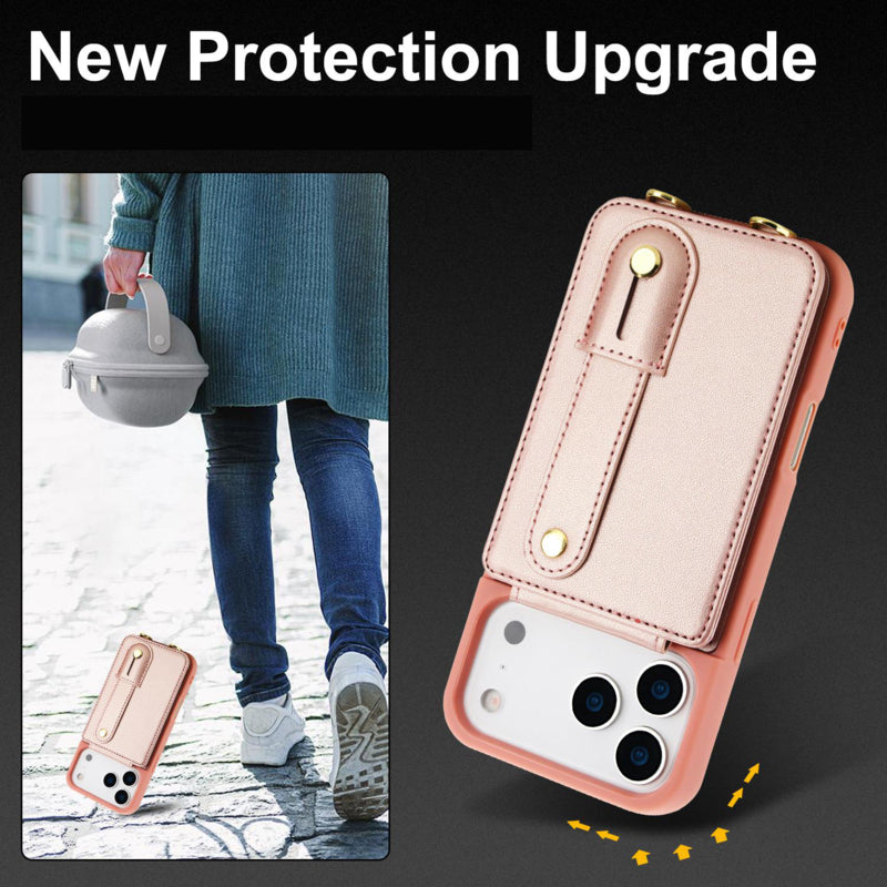 iPhone 17 Pro Hoesje met Pasjeshouder en Koord