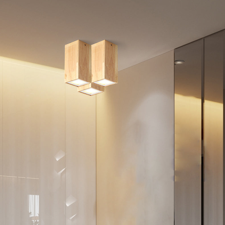 Lumio houten LED plafondlamp