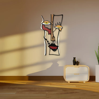 BohoFace metalen wanddecoratie