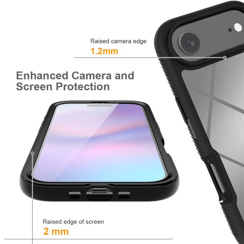 iPhone Air 360° Full Protect Hoesje met Screenprotector Zwart