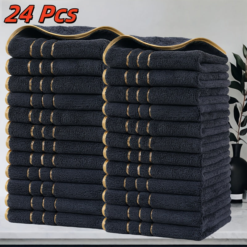 GoldStripe microvezel handdoekenset