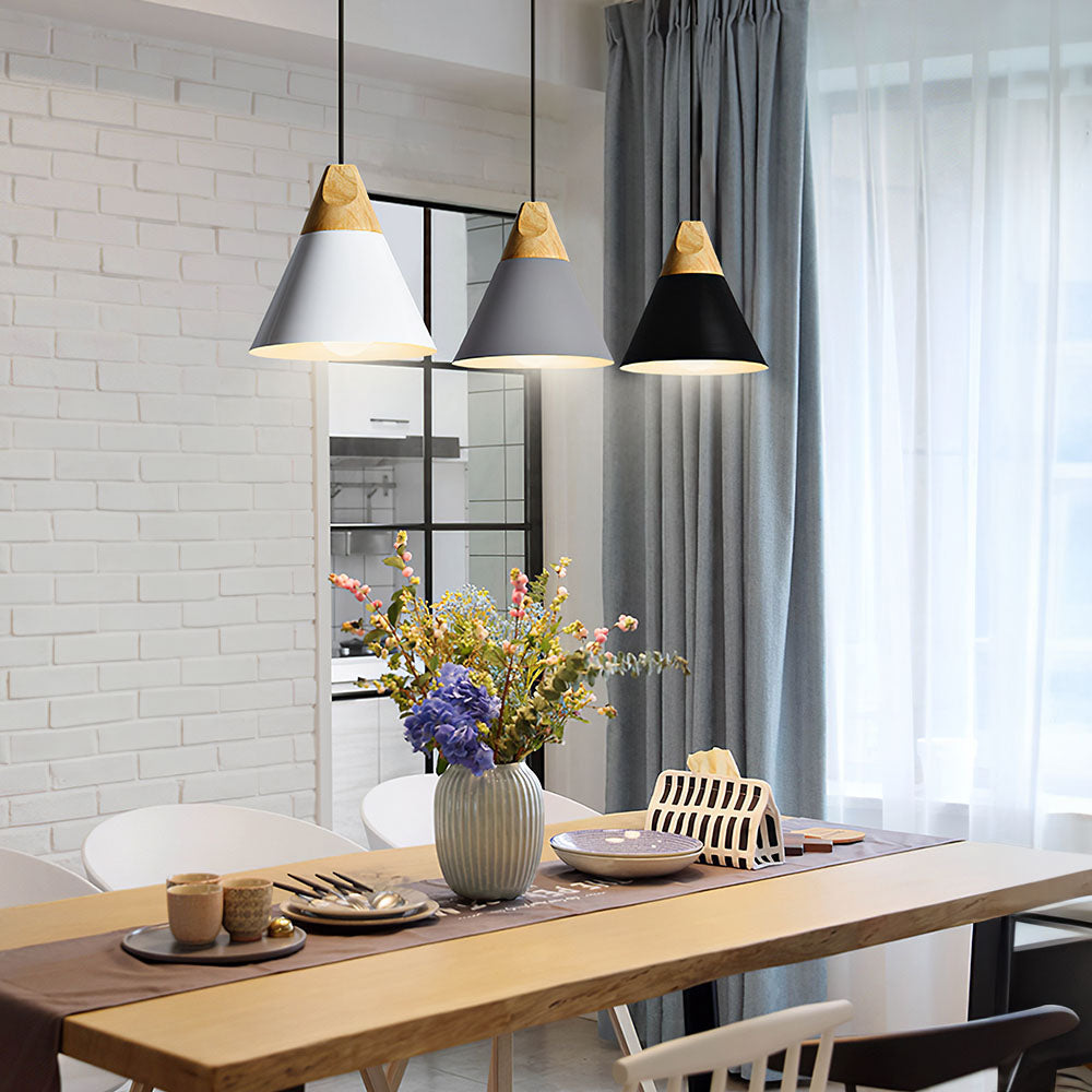 Navelle Scandinavische houten hanglamp
