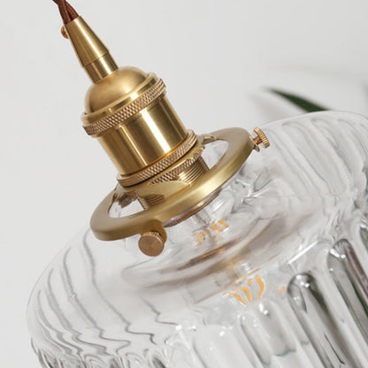 Vintage Cilindervormige Glazen Hanglamp