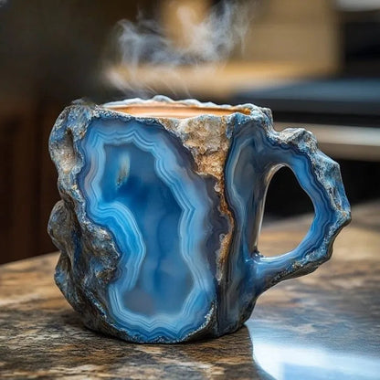 AuraStone handgemaakte koffiekop van mineraalsteen
