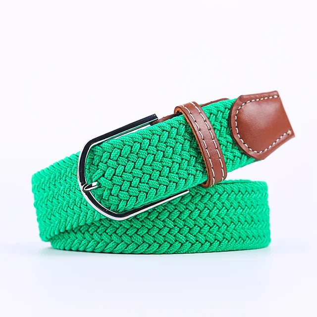 StretchBuckle elastische faux lederen riem