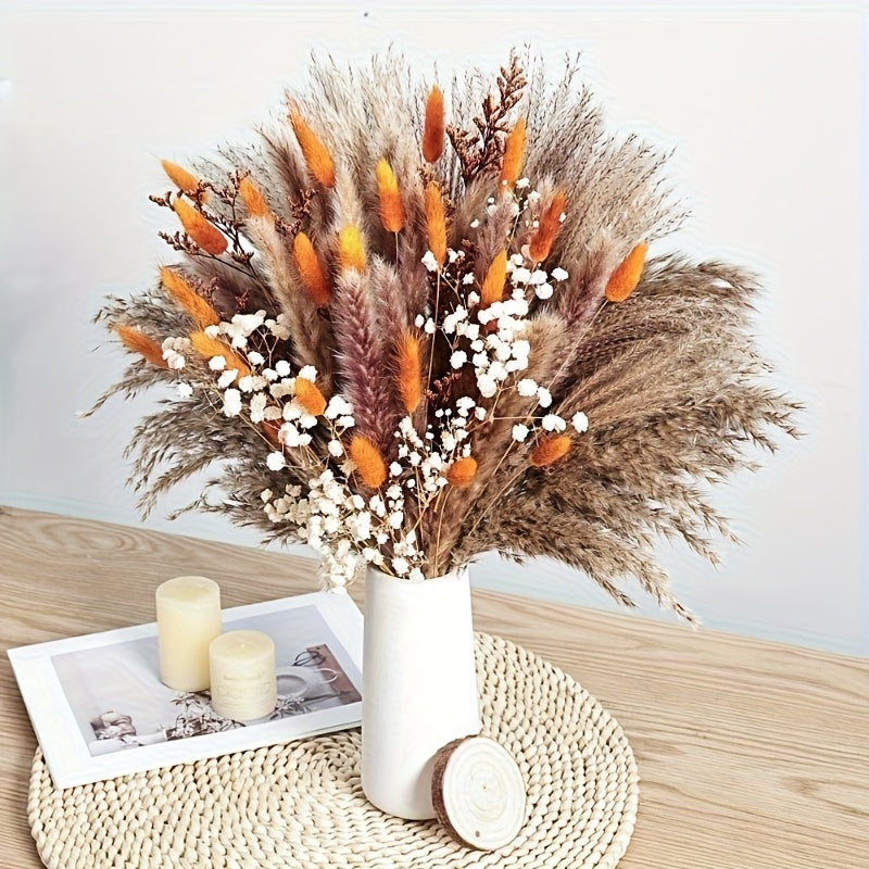 Kunstmatig pampasgras herfst bloemstuk