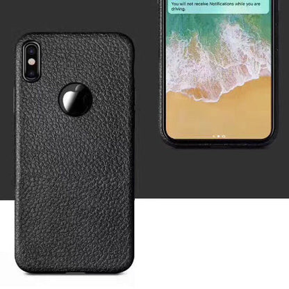 iPhone X / Xs TPU Leather Look hoesje