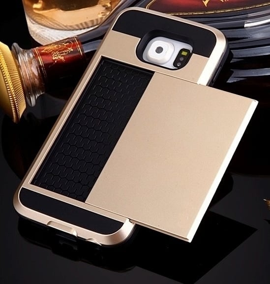 Galaxy S7 Slide Armor hoesje met pashouder
