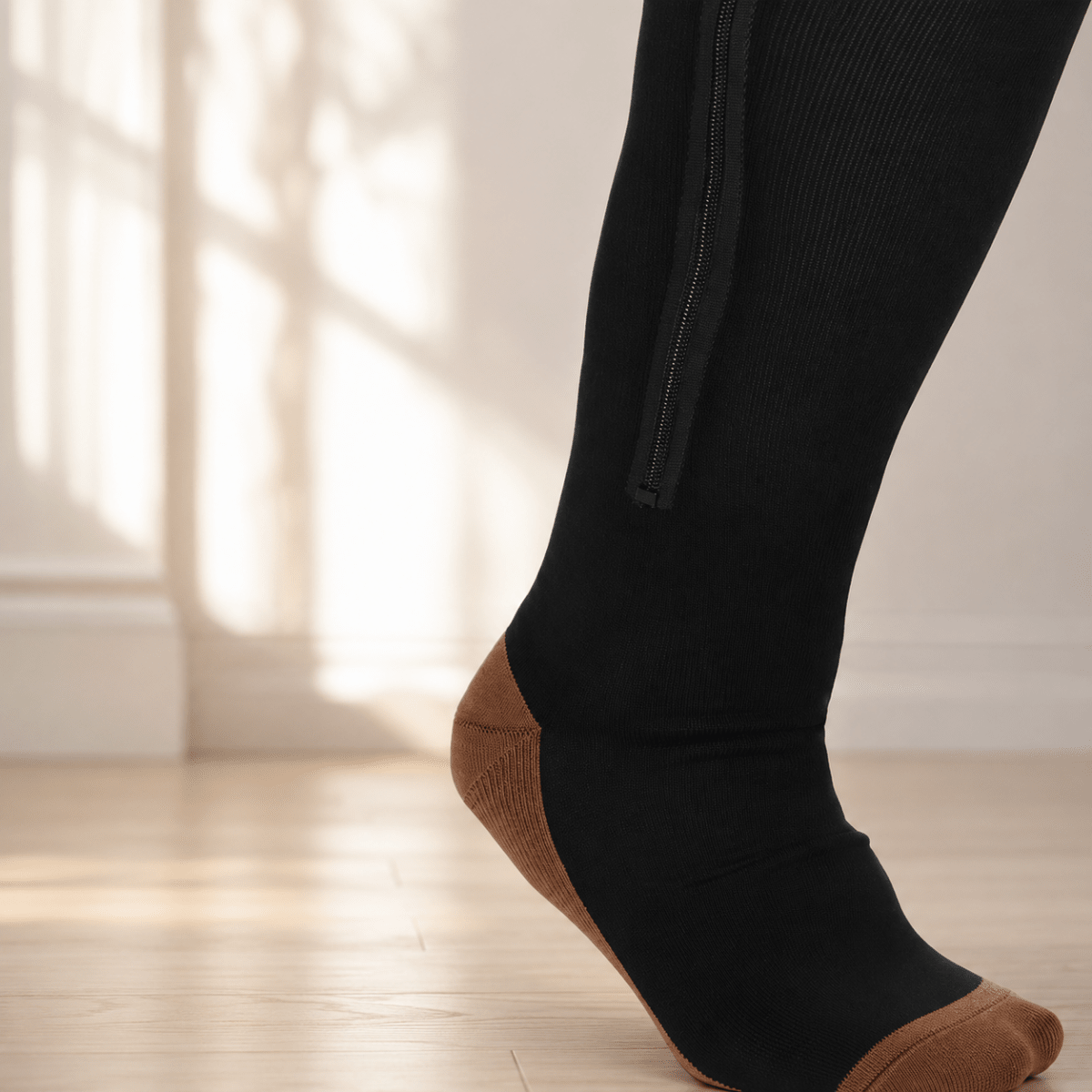 VEINZIP compressiekousen met ritssluiting