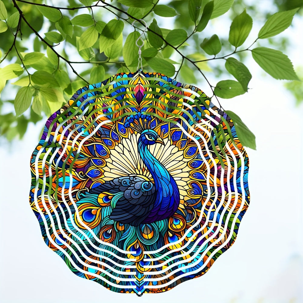 Pauw 3D metalen windspinner