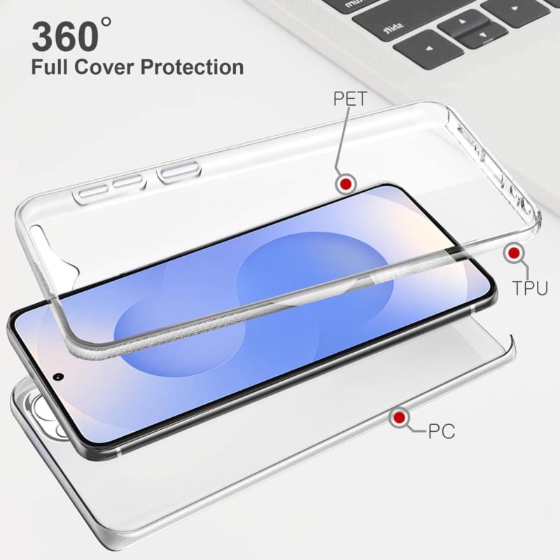 Galaxy S25 Edge 360° Ultra Clear hybrid hoesje
