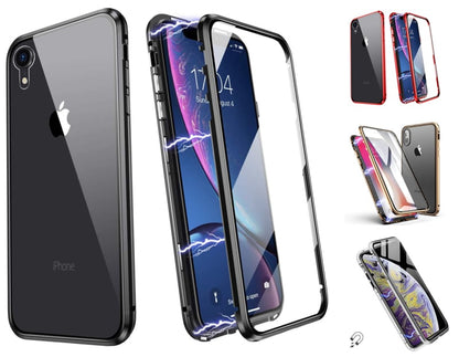 iPhone XR magnetisch hoesje met dubbelzijdig glas