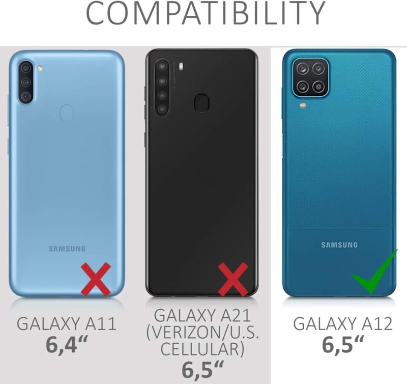 Galaxy A12 360° Ultra Clear Hybrid hoesje