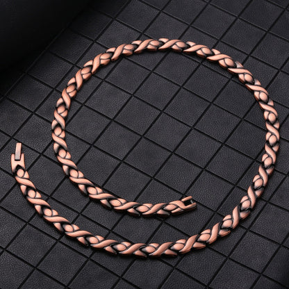 Gevlochten Vintage Koperen Ketting