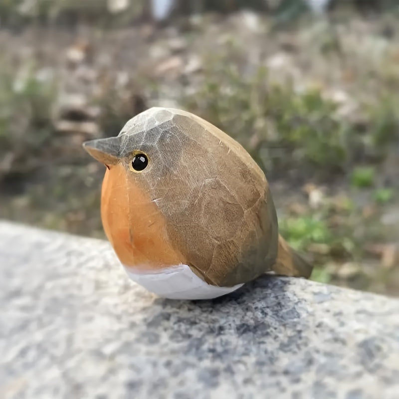 WoodRobin houten vogelbeeldje