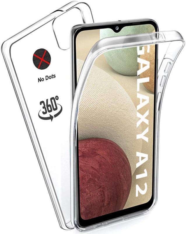 Galaxy A12 360° Ultra Clear Hybrid hoesje