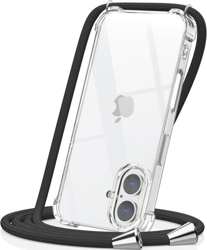 iPhone 16 transparant crossbody koordhoesje