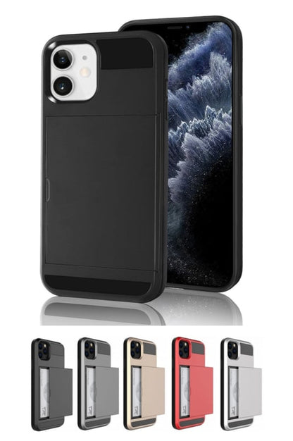 iPhone 13 Slide Armor hoesje met pashouder