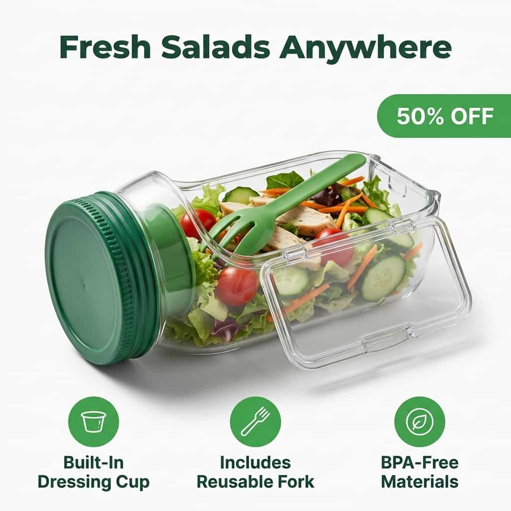 Castivaro SmartMix draagbare saladebeker