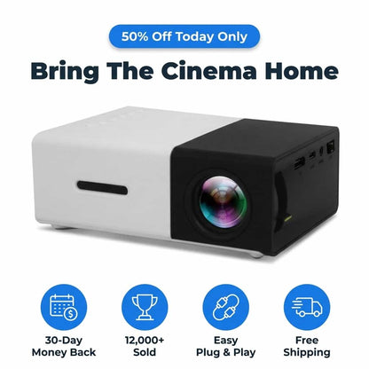 Castivaro draagbare mini projector