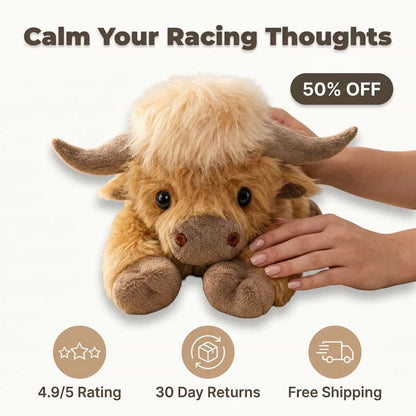 Anti-Stress Schotse Hooglander knuffel