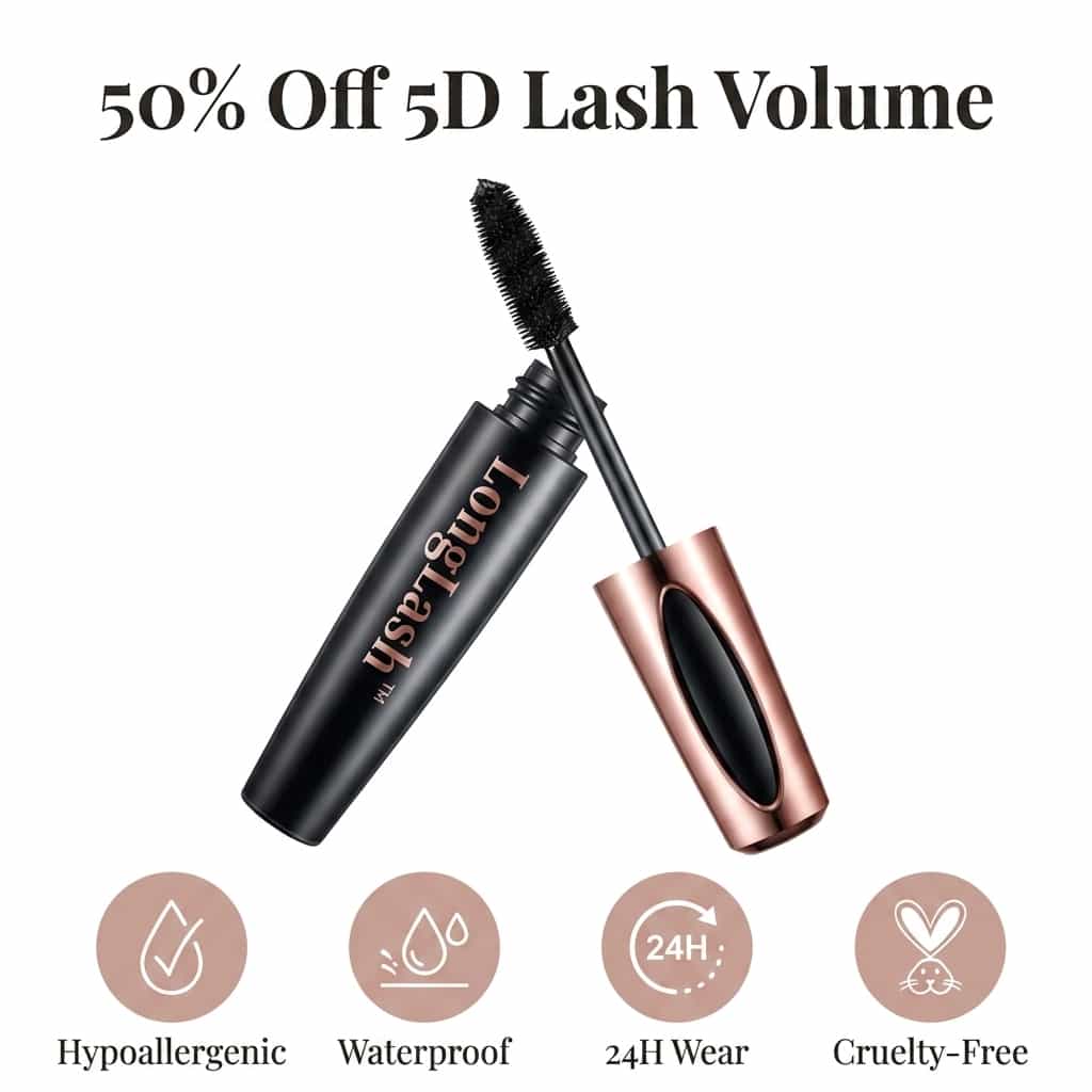 LongLash™ hypoallergene 5D mascara