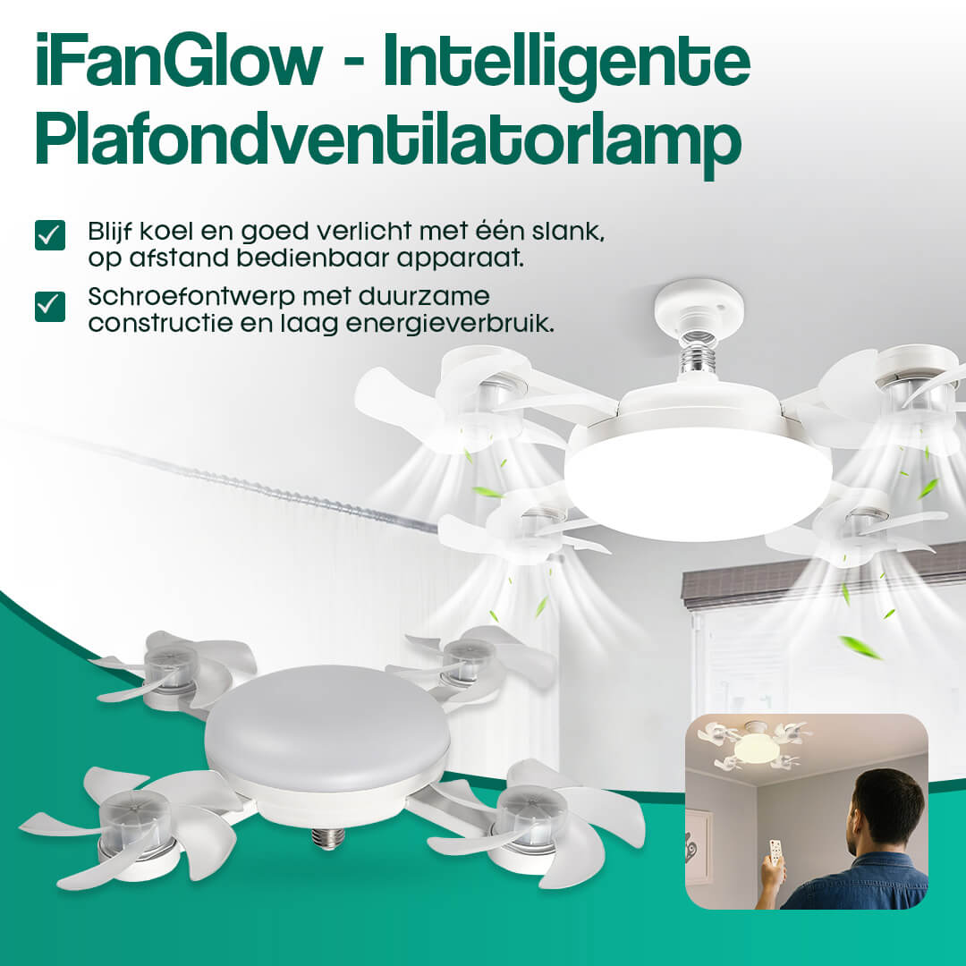 iFanGlow plafondventilatorlamp