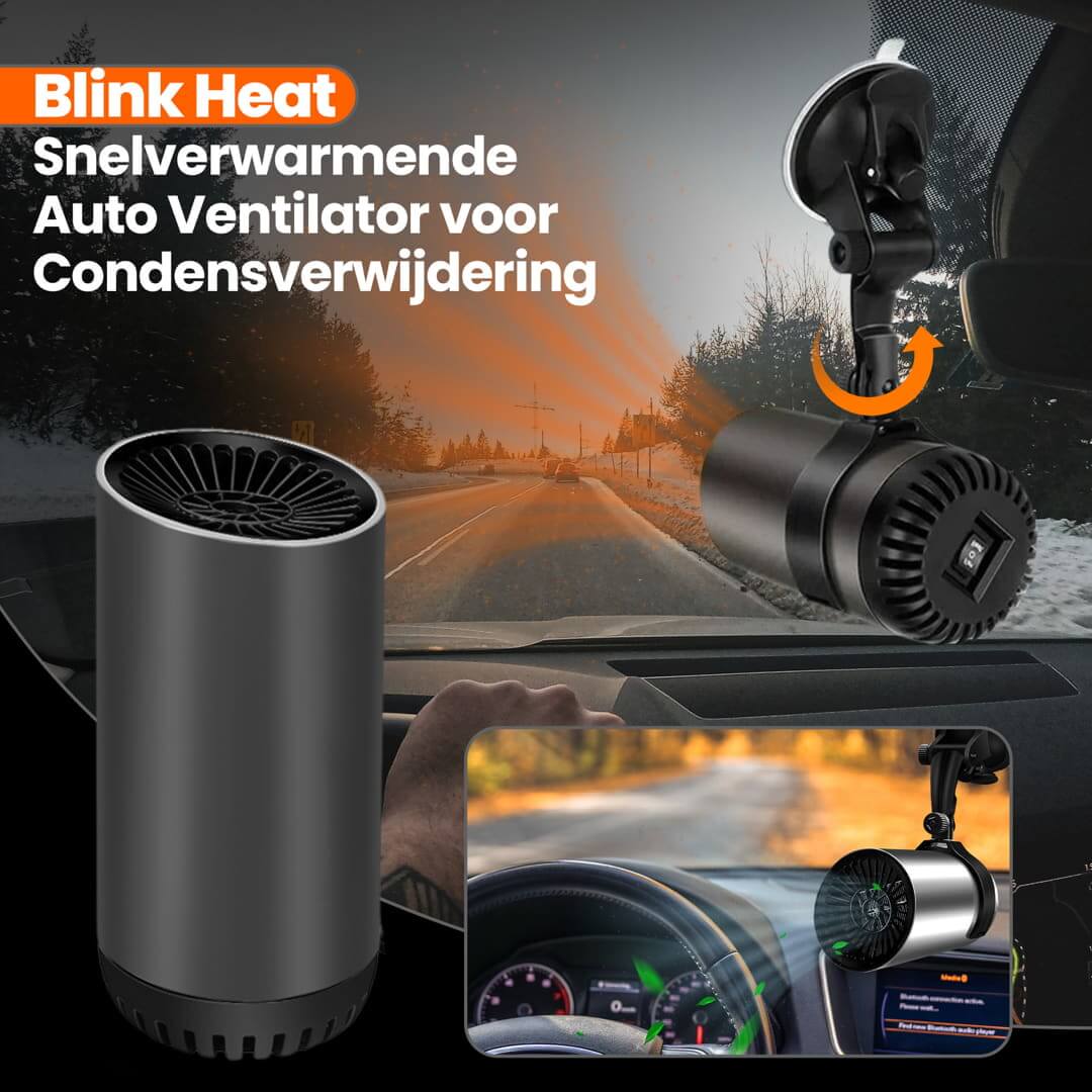 Blink Heat snelverwarmende auto ventilator