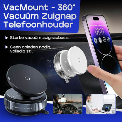 VacMount 360° vacuüm zuignap telefoonhouder