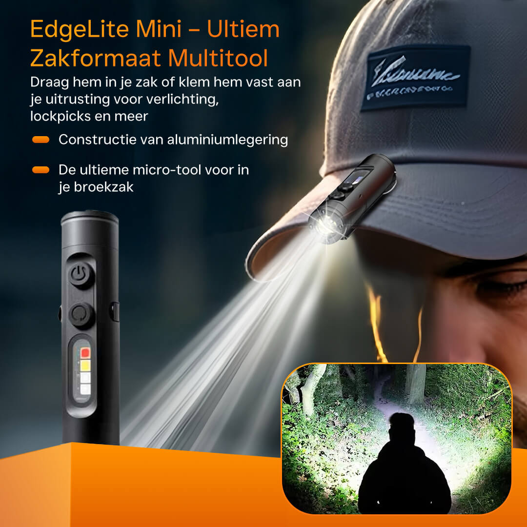 EdgeLite Mini draagbare zaklamp multitool