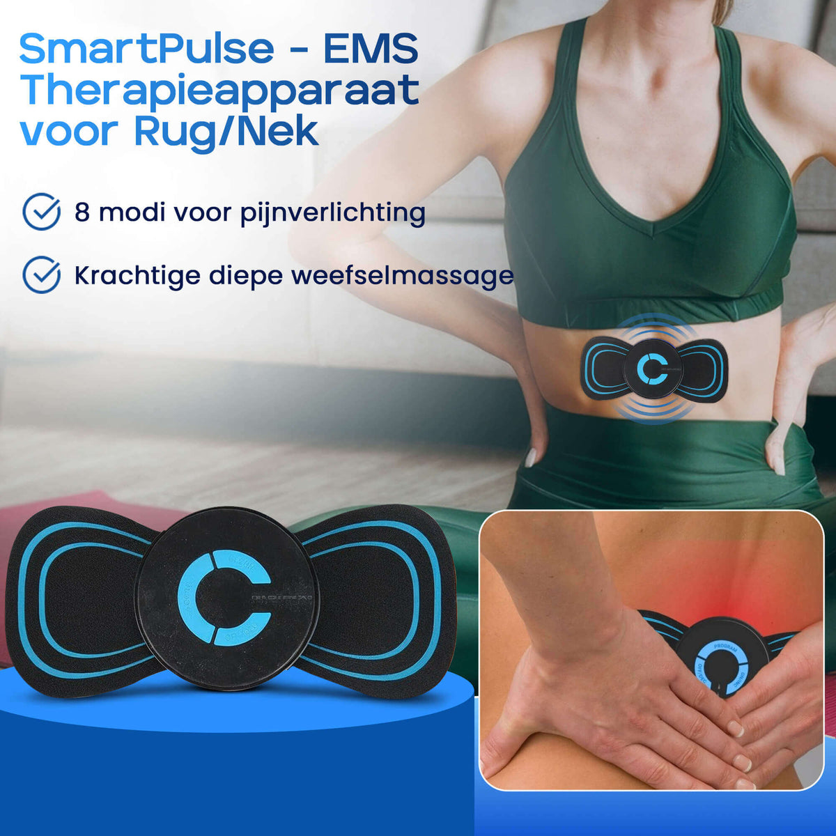 SmartPulse draadloos EMS massageapparaat