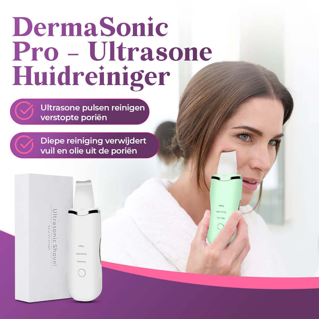 DermaSonic Pro ultrasone gezichtsreiniger