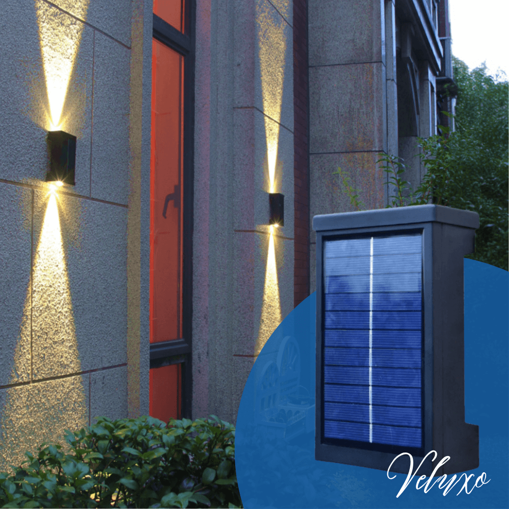 Veluxo up-down solar wandlamp