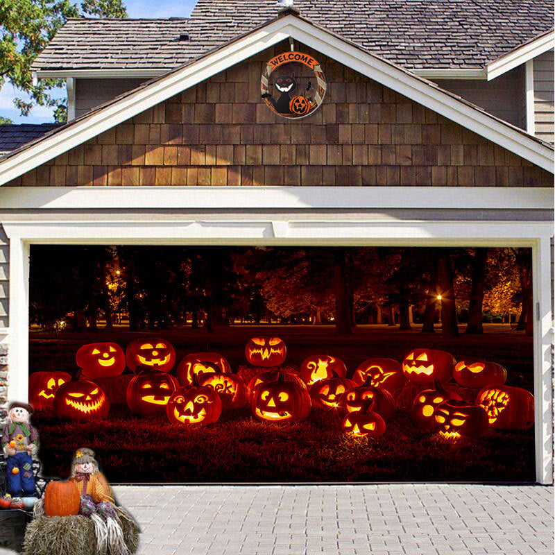 SpookShade Halloween garagedeur decoratie