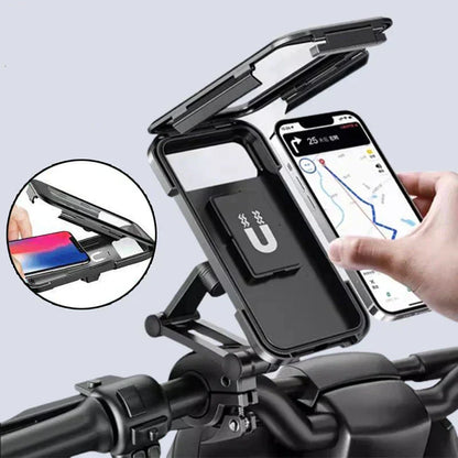 RideCharge waterdichte fiets telefoonhouder met draadloos opladen