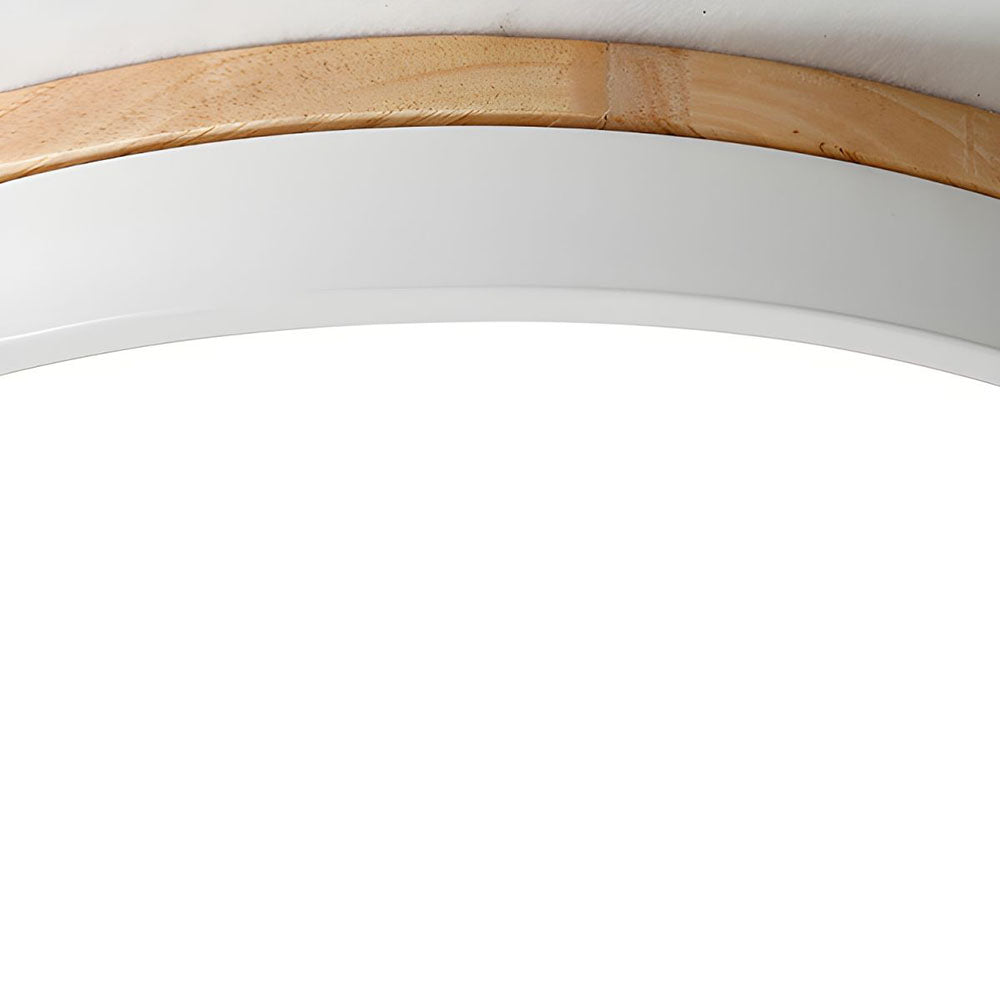 Lumio houten ronde LED plafondlamp