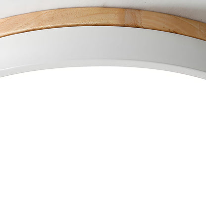 Lumio houten ronde LED plafondlamp