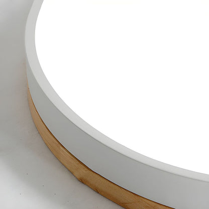 Lumio houten ronde LED plafondlamp